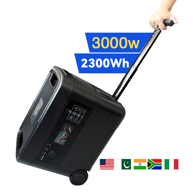 Shencai Portable Power Supply 2300Wh Backup Lithium Lifepo4 Battery Packs For Outdoor RV Camping Home Emergency